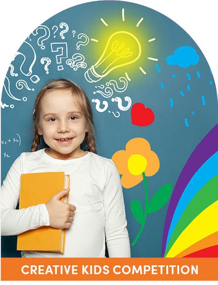 Banner with information about the Creative Kids Competition