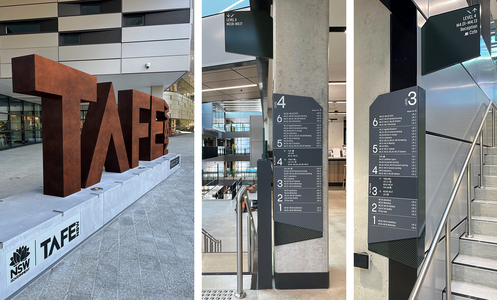 TAFE Meadowbank Wayfinding Signage