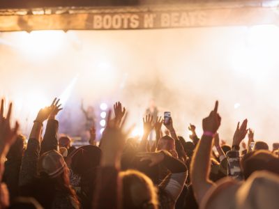 Live music stage at Boots n' Beats Festival