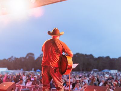 Live music performer on stage